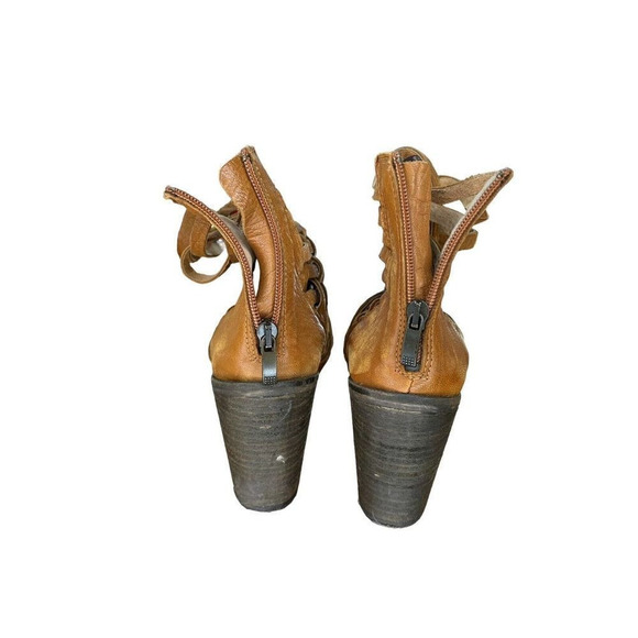Free People Carrera Bootie Vintage Tan Leather size 8 Size 38 - Picture 5 of 7